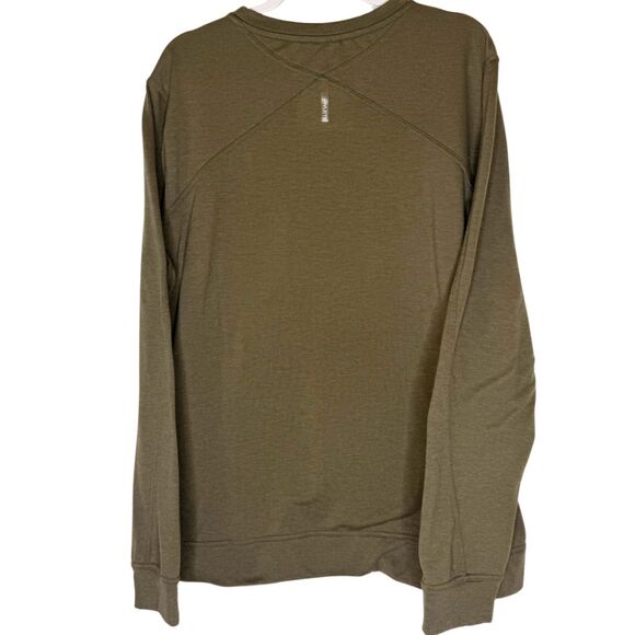 Hylete Men's Soft Crewneck Long Sleeve Pullover Sweatshirt Tan Size XL - Picture 2 of 8